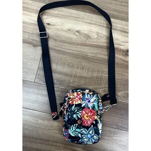VERA BRADLEY HAPPY BLOOMS Cotton Small Convertible Crossbody Purse